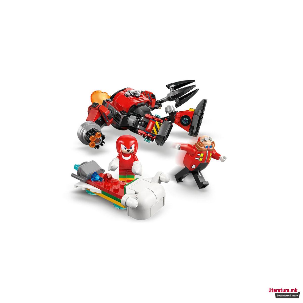 LEGO коцки, Sonic The Hedgehog, Knuckles vs. Dr. Eggman Egg Crusher Mech 