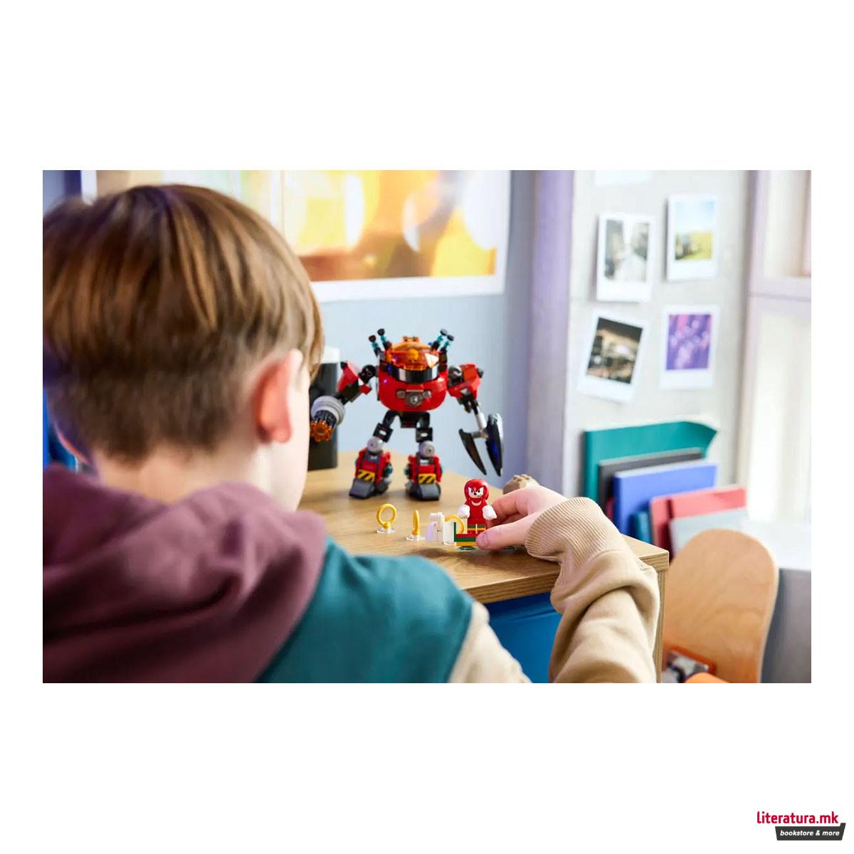 LEGO коцки, Sonic The Hedgehog, Knuckles vs. Dr. Eggman Egg Crusher Mech 