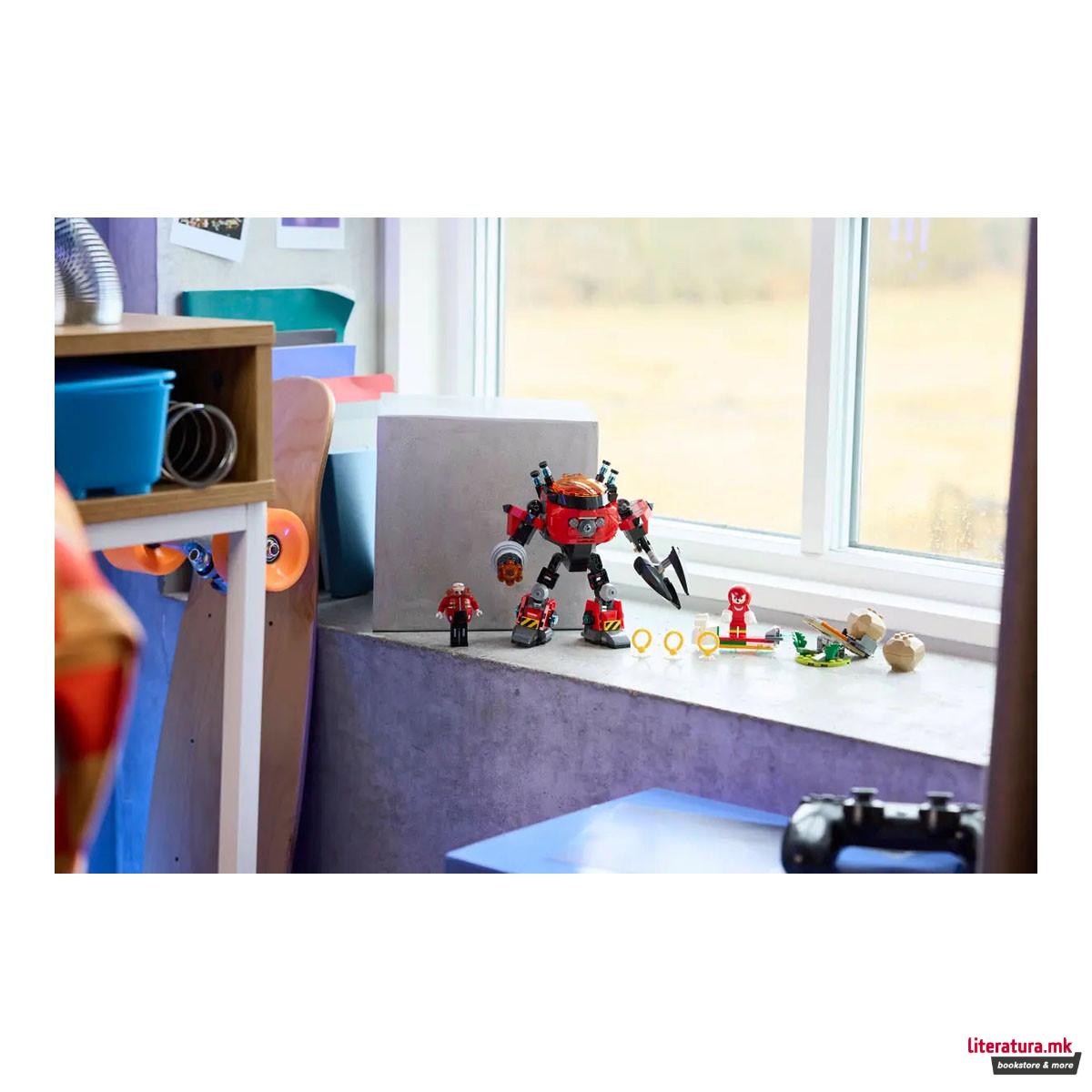 LEGO коцки, Sonic The Hedgehog, Knuckles vs. Dr. Eggman Egg Crusher Mech 