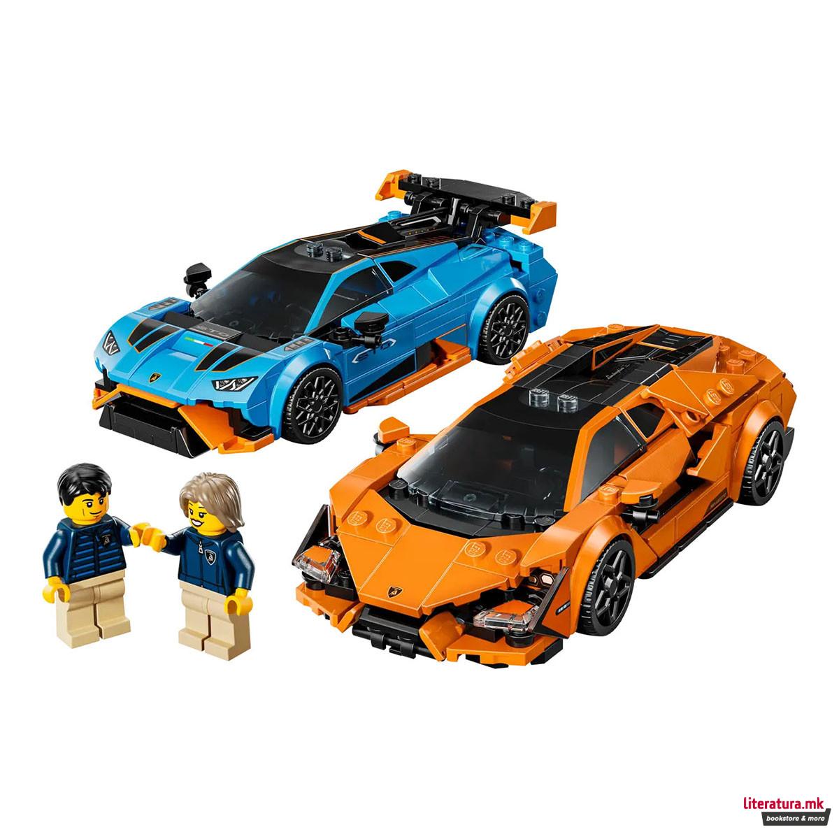 LEGO коцки, Speed Champions, Lamborghini Revuelto & Huracán STO 