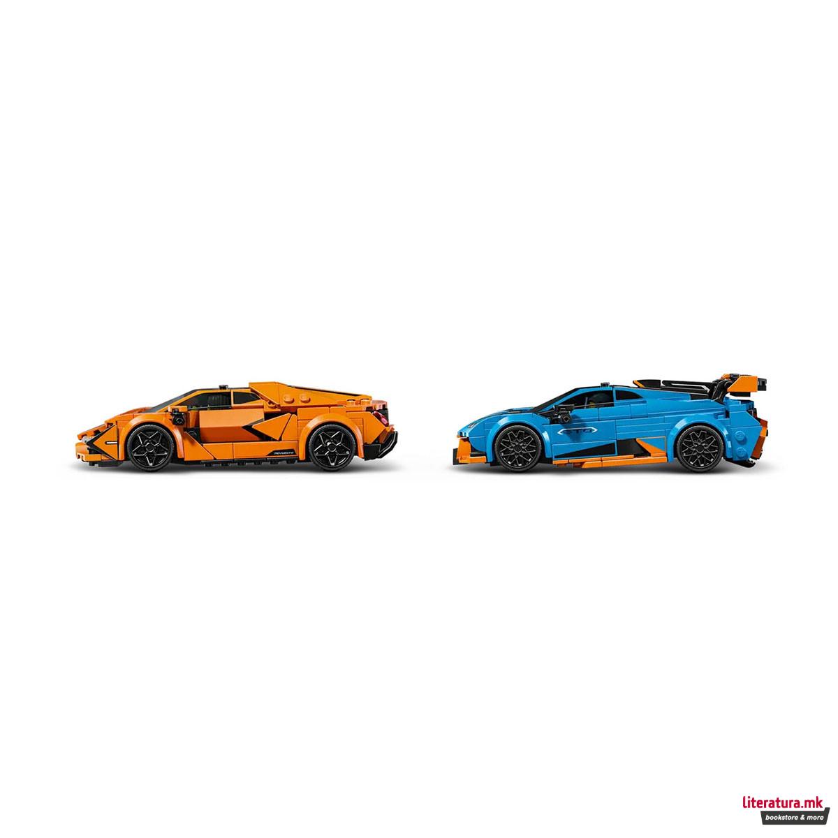 LEGO коцки, Speed Champions, Lamborghini Revuelto & Huracán STO 