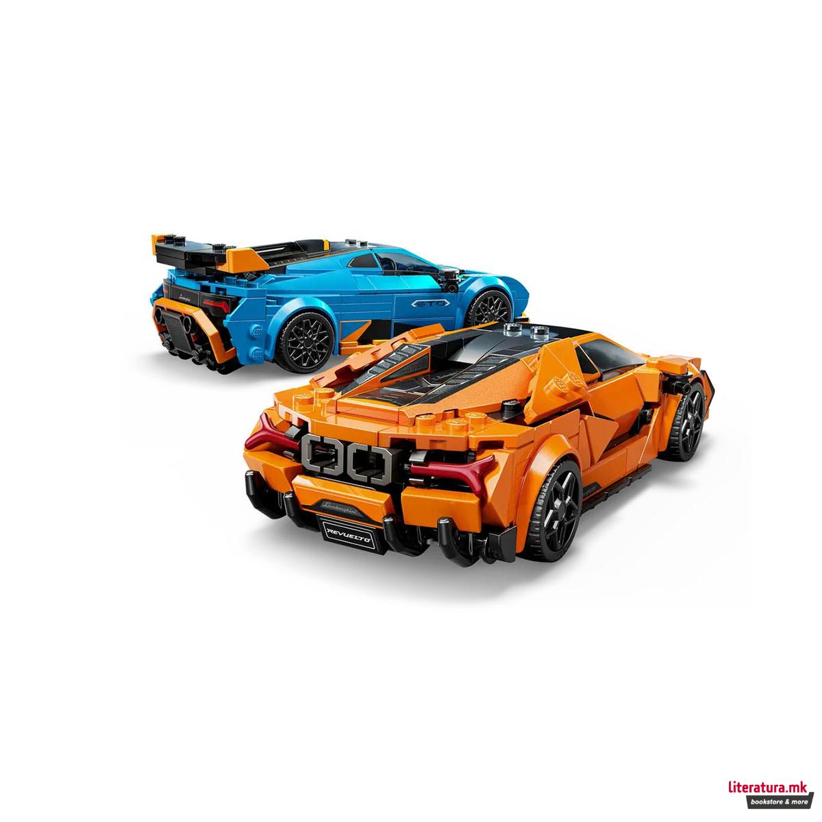 LEGO коцки, Speed Champions, Lamborghini Revuelto & Huracán STO 