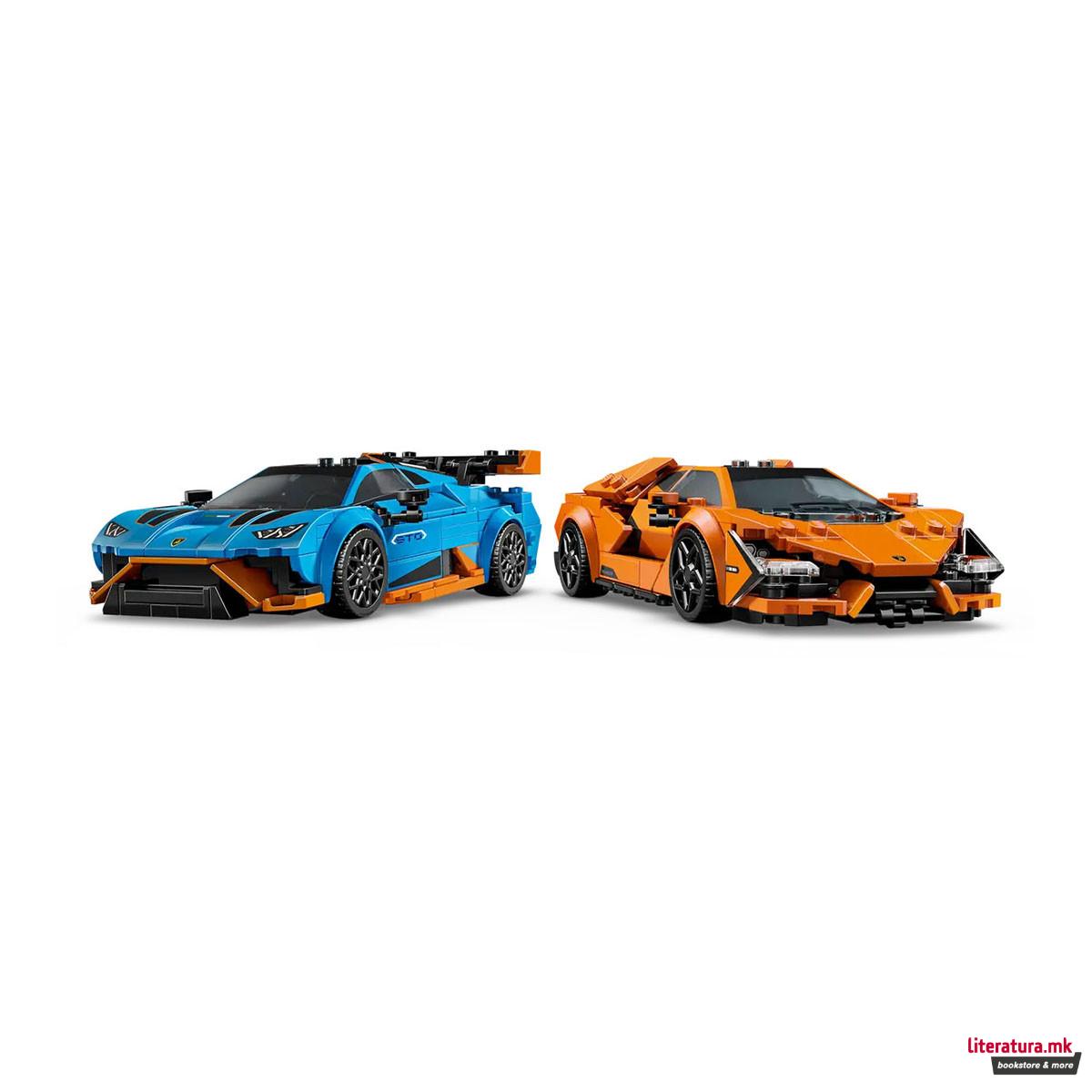 LEGO коцки, Speed Champions, Lamborghini Revuelto & Huracán STO 