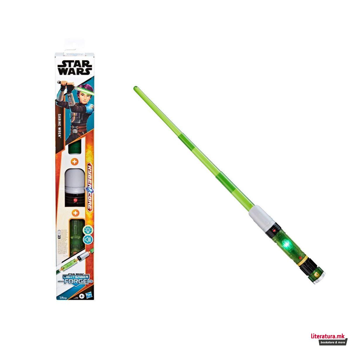 Електронска сабја 'Star Wars Lightsaber Forge Kyber Core Sabine Wren' 