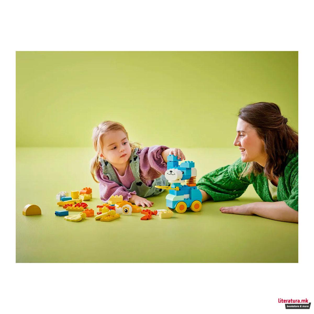 LEGO коцки, Duplo, 3in1 Animals on Wheels 