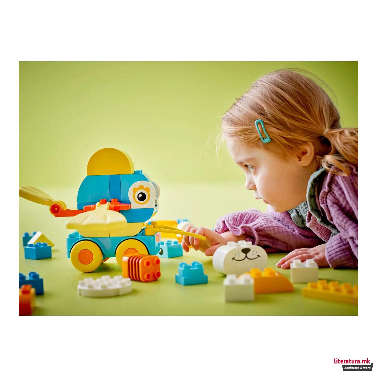 LEGO коцки, Duplo, 3in1 Animals on Wheels 