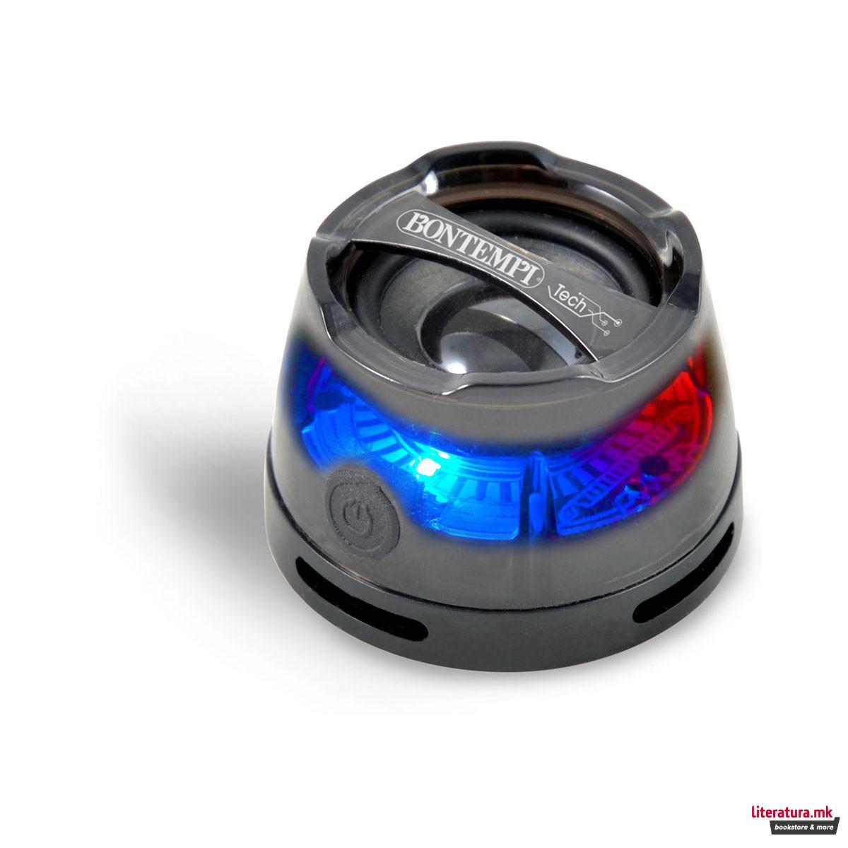 Магнетен мини безжичен звучник со RGB светла 