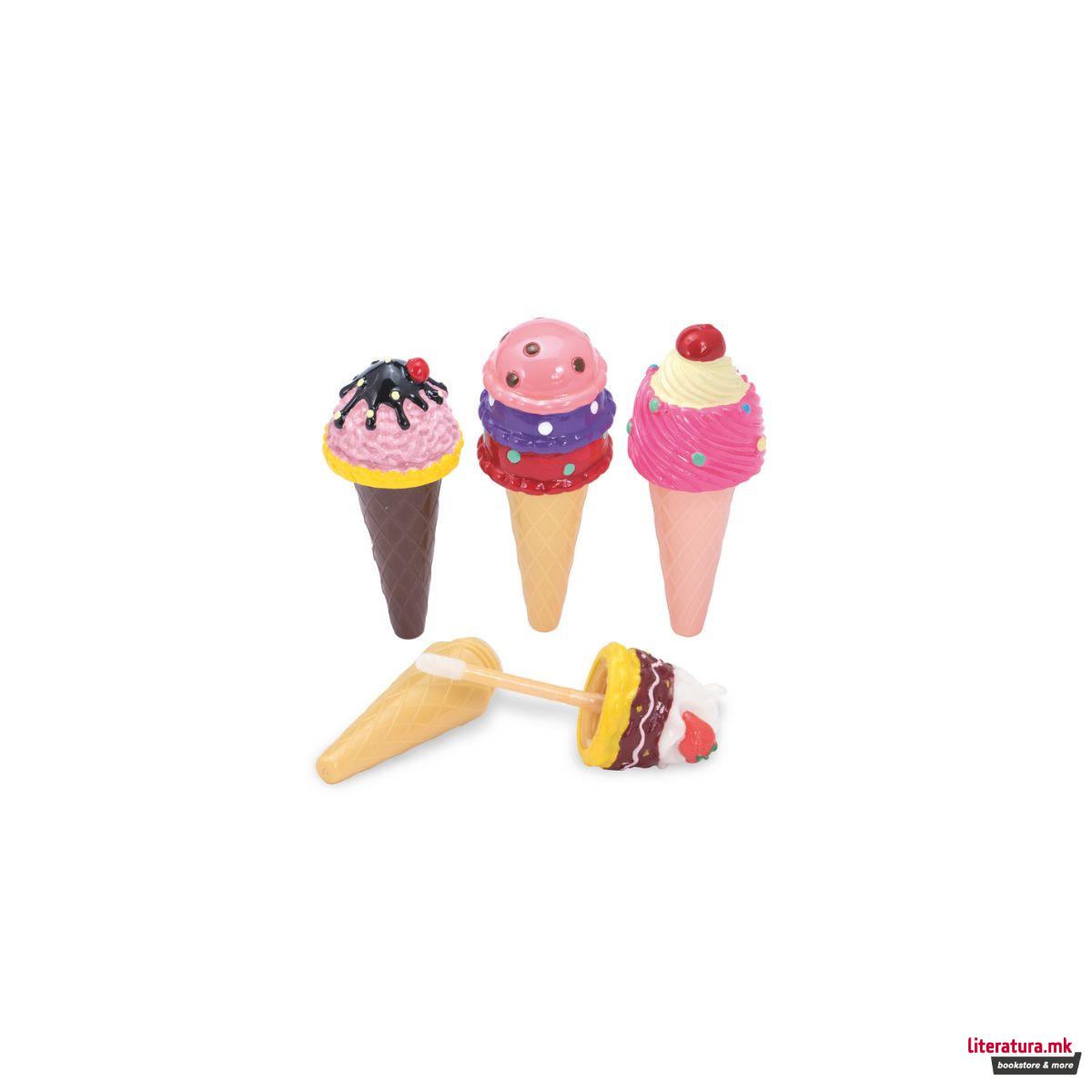 Балзам за усни, Yummy Lip Balm - Ice Cream, 4 дизајни 