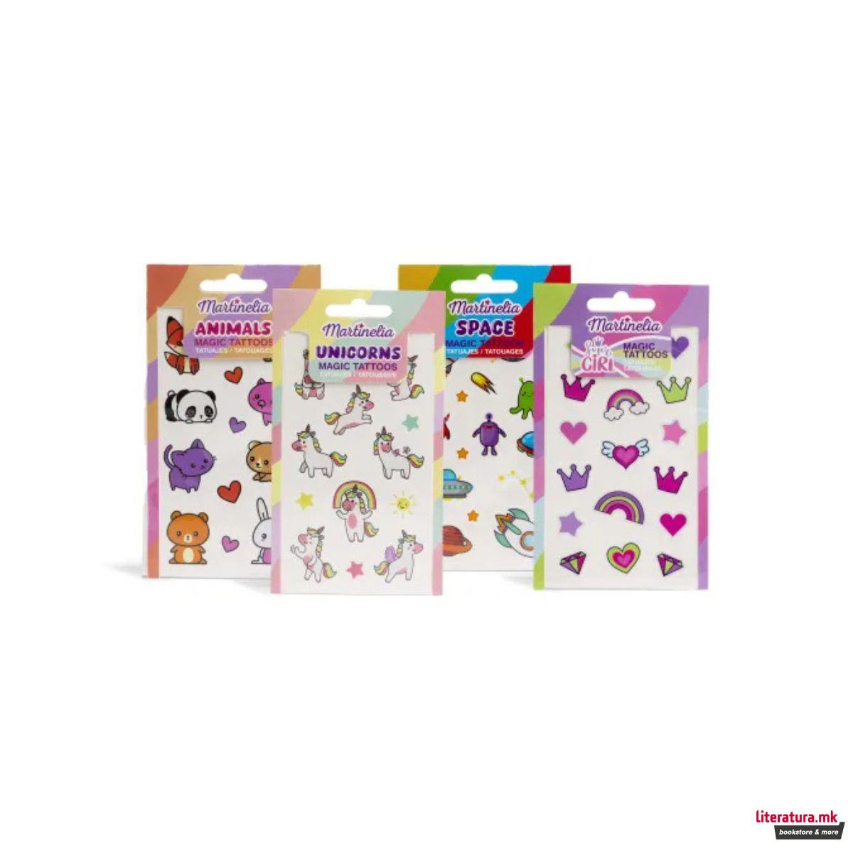 Детски тетоважи, Magic Tattoos - Animals/Unicorns/Space/Super Girl 