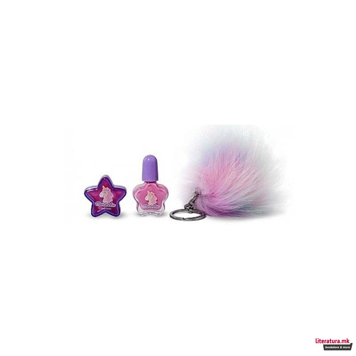 Сет детски шминки + приврзок, Little Unicorn 