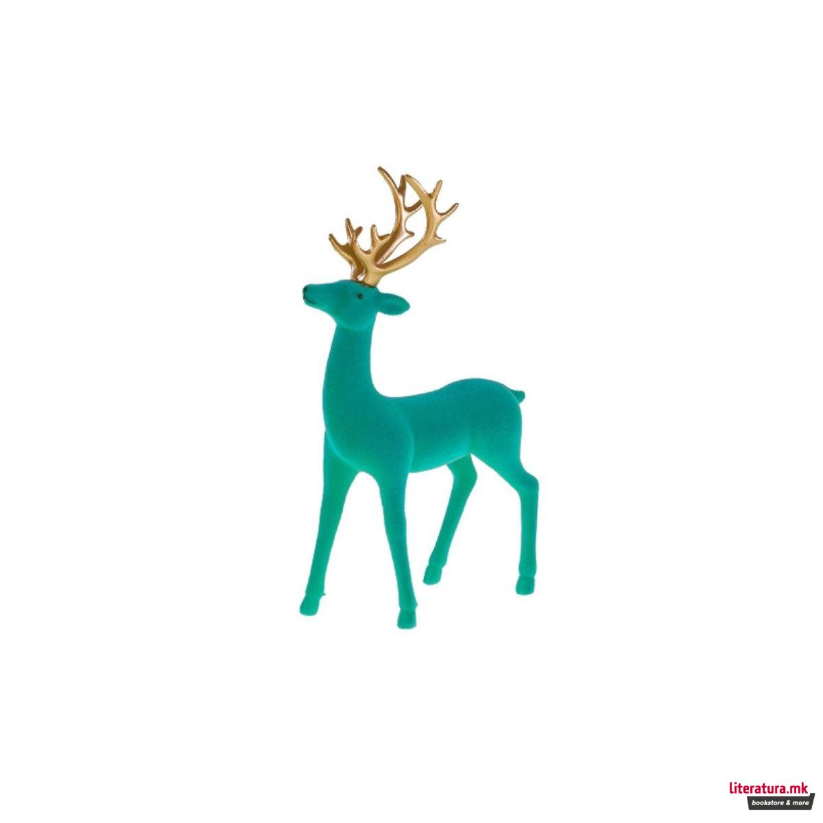 Декоративна фигура, Deer (тиркизен, мал) 