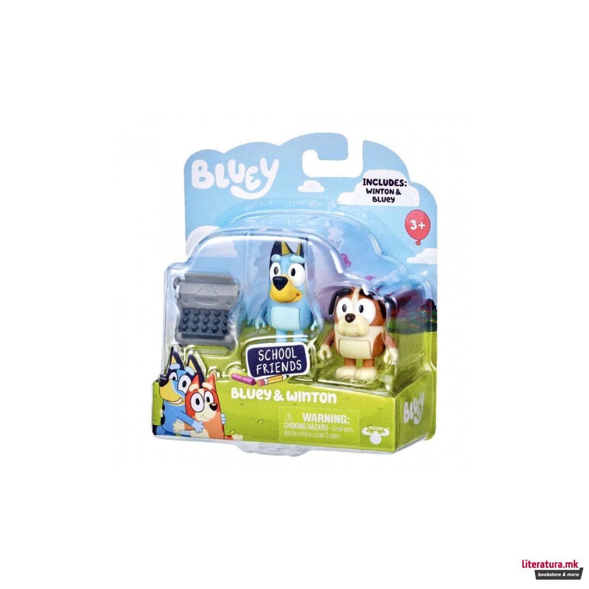 Сет фигури, Bluey: School Friends - Bluey & Winton 