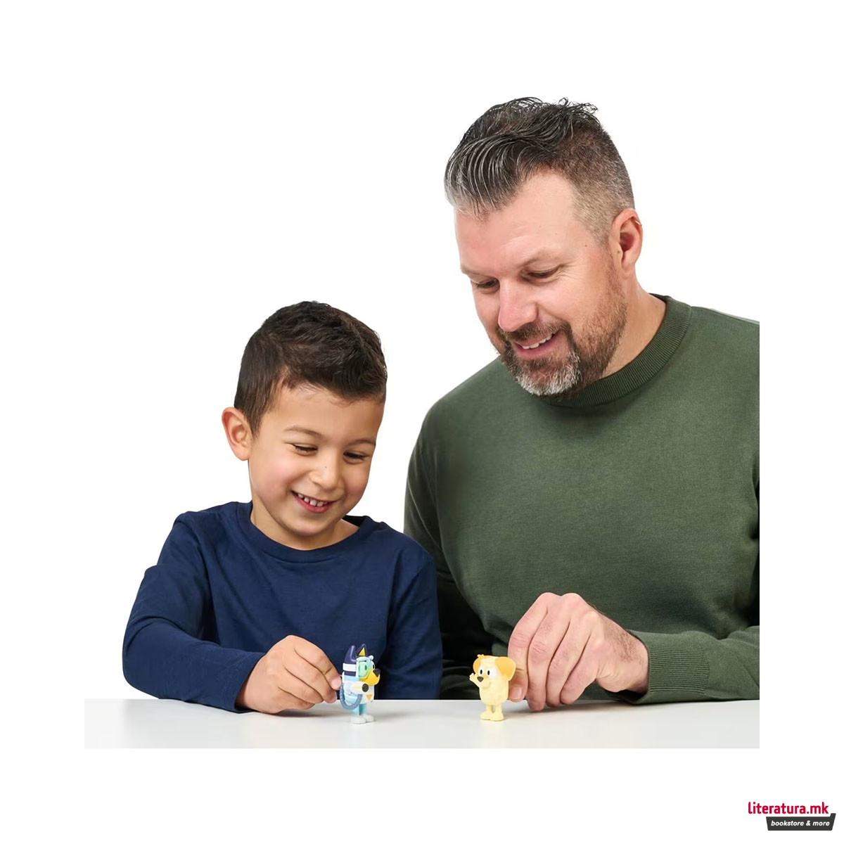 Сет фигури, Bluey: School Friends - Fairytale/Surprise Blaster Suit 