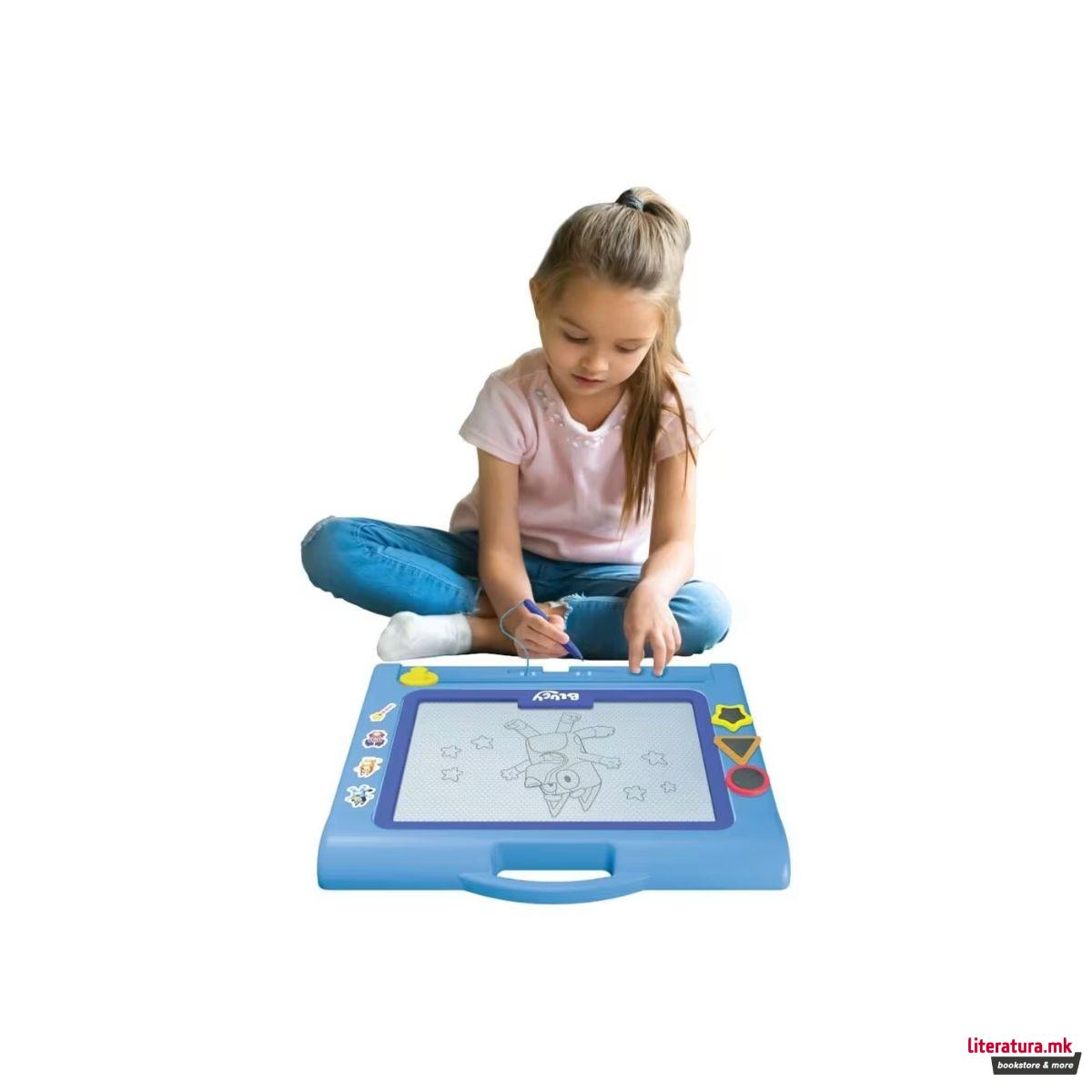 Магнетна пиши-бриши табла, Bluey: Deluxe Magnetic Scribbler 