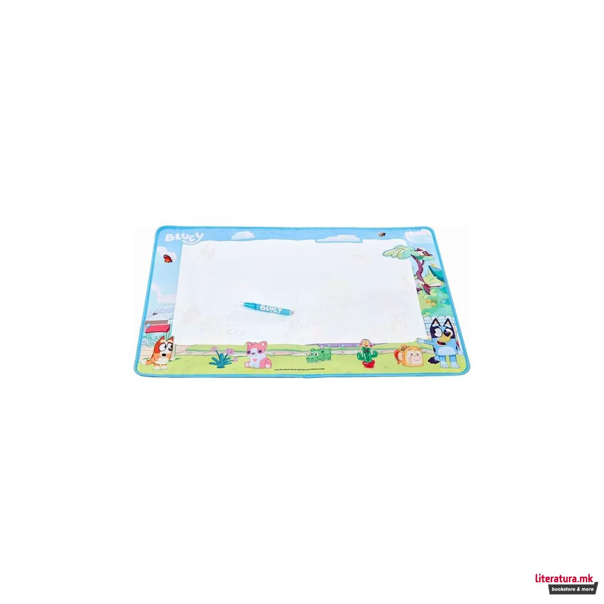 Подлога за цртање со вода, Bluey Aqua Magic Art Mat, 70 x 54 cm 