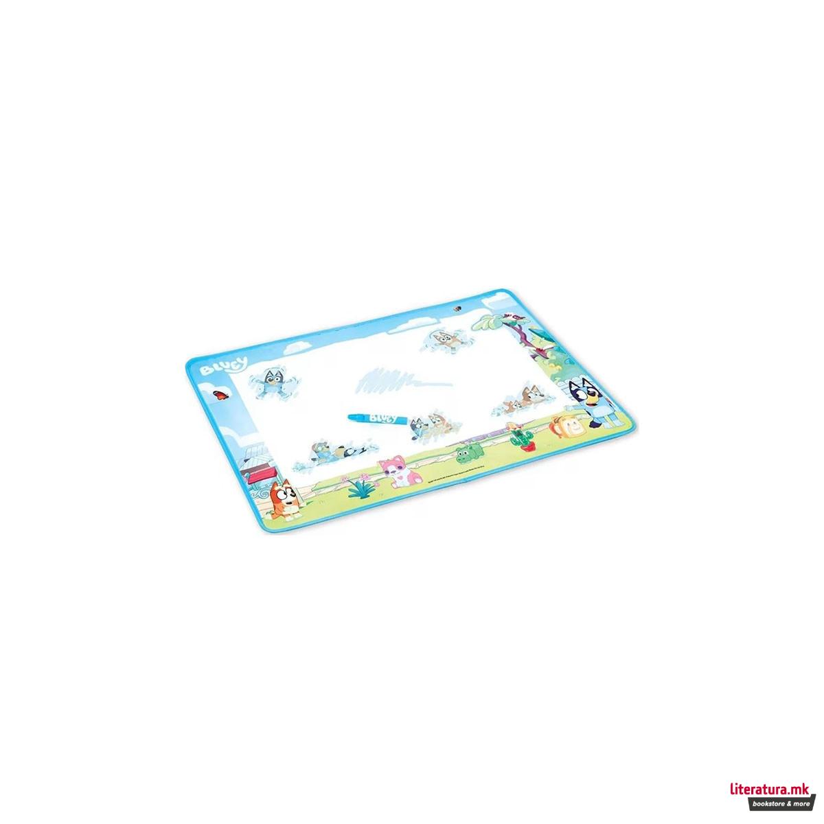 Подлога за цртање со вода, Bluey Aqua Magic Art Mat, 70 x 54 cm 