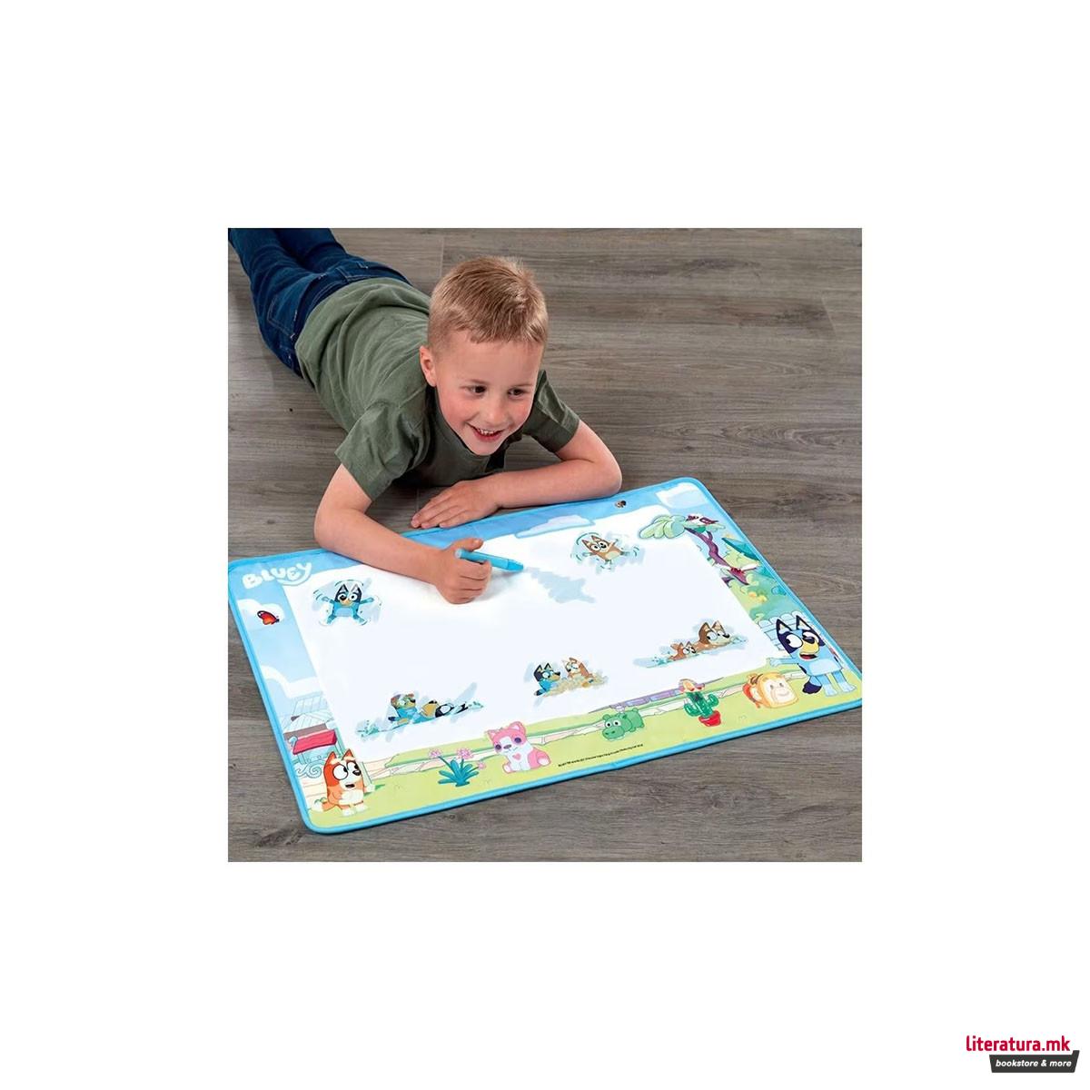 Подлога за цртање со вода, Bluey Aqua Magic Art Mat, 70 x 54 cm 