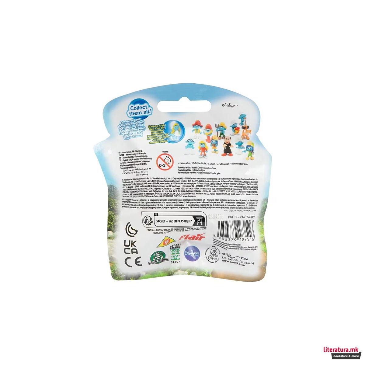 Мини фигура, The Smurfs (Mystery Figure), 5.5 цм, 12 дизајни 