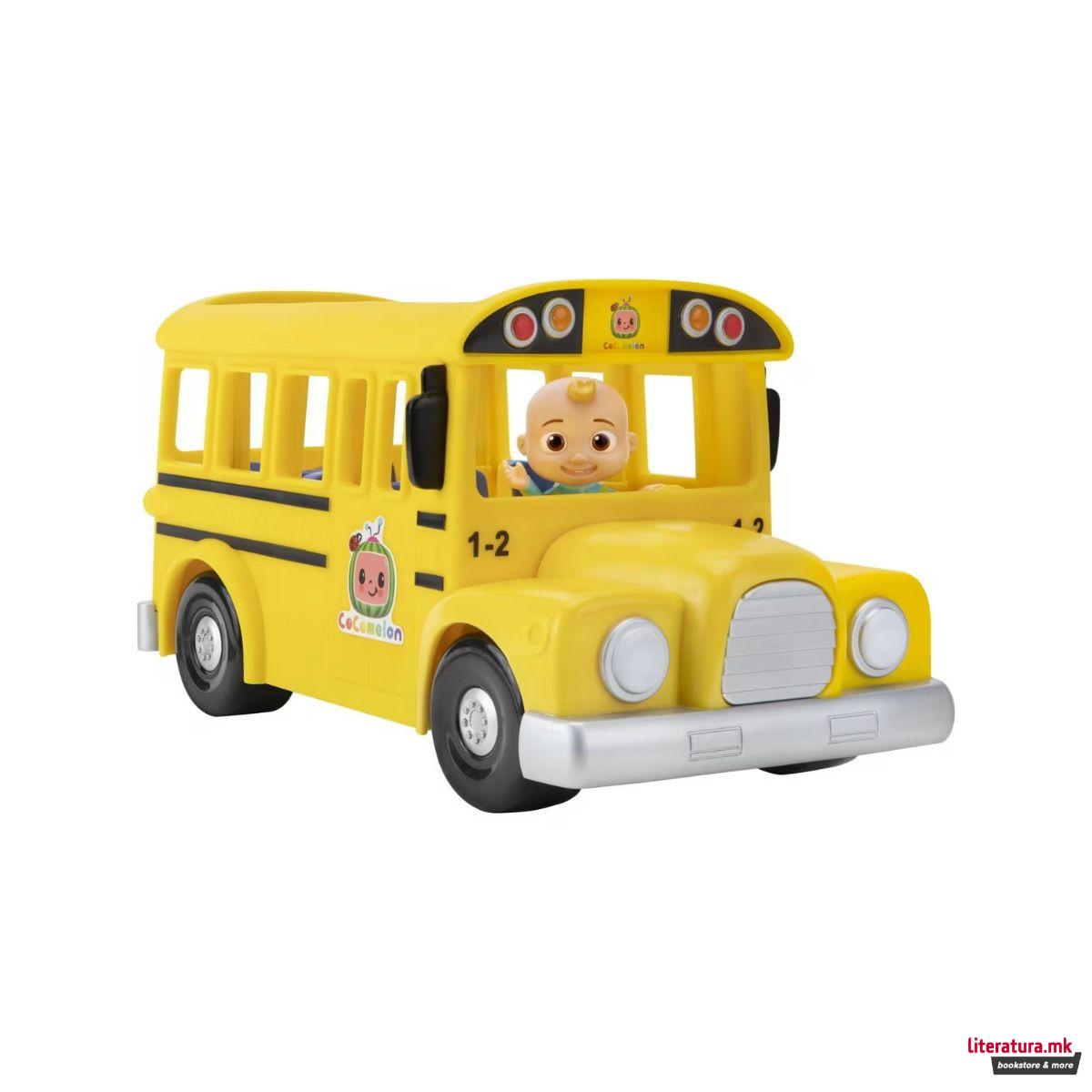 Интерактивна фигура, Cocomelon Musical Yellow School Bus + JJ 