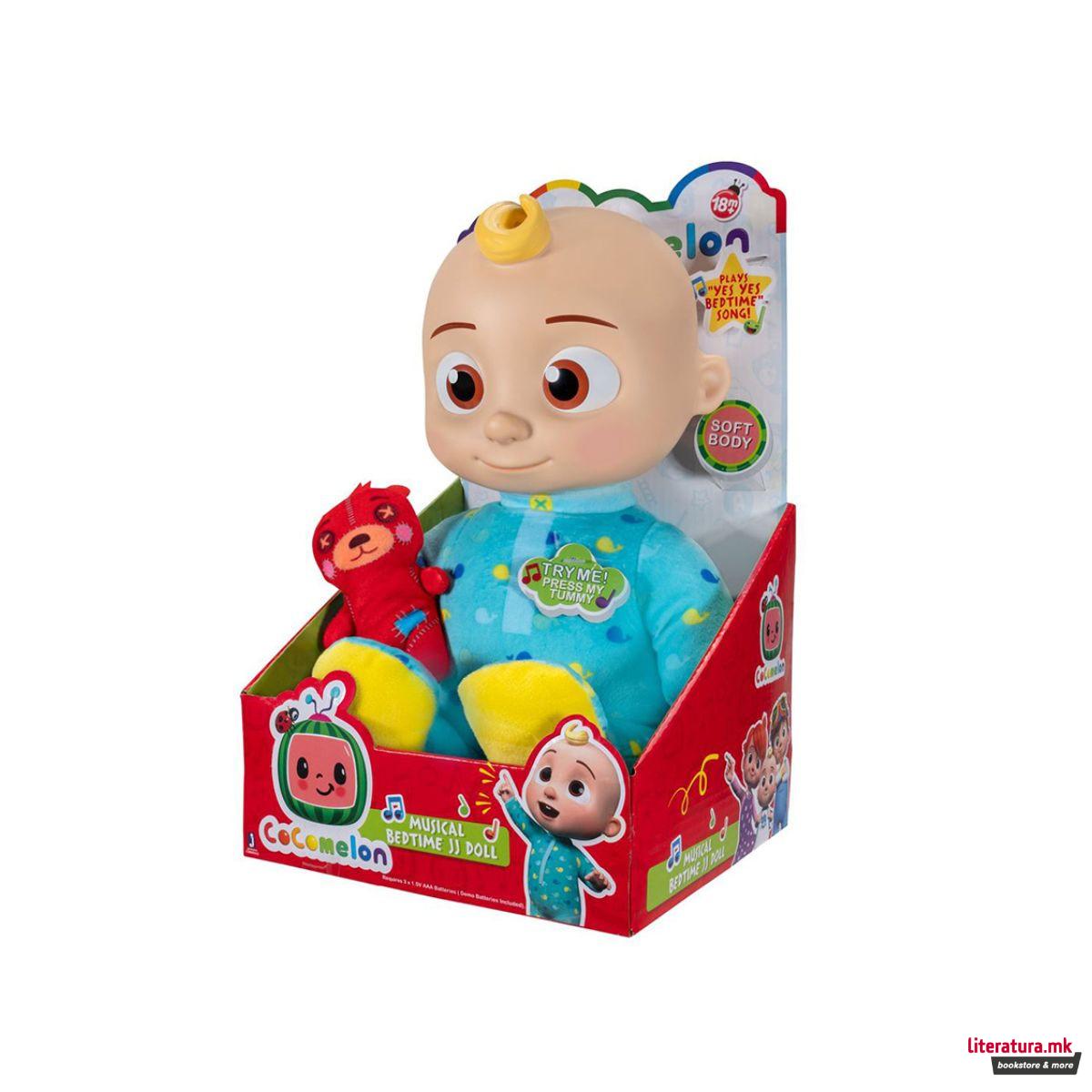 Кукла со звуци, Cocomelon - JJ, 30 cm 