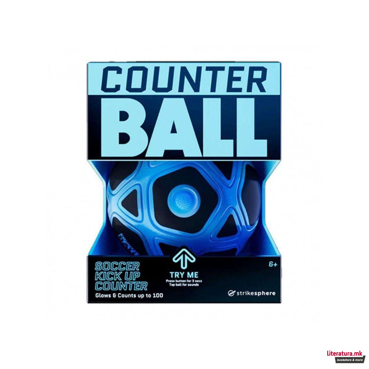 Фудбалска топка со светла и звуци, Strikesphere Counter Soccer Ball 