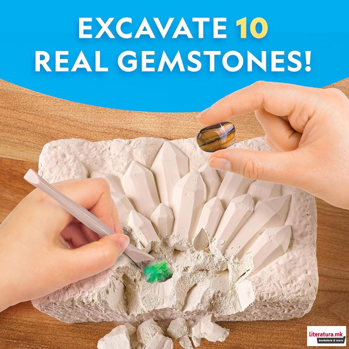 СТЕМ сет, National Geographic - Super Gemstone Dig Kit 