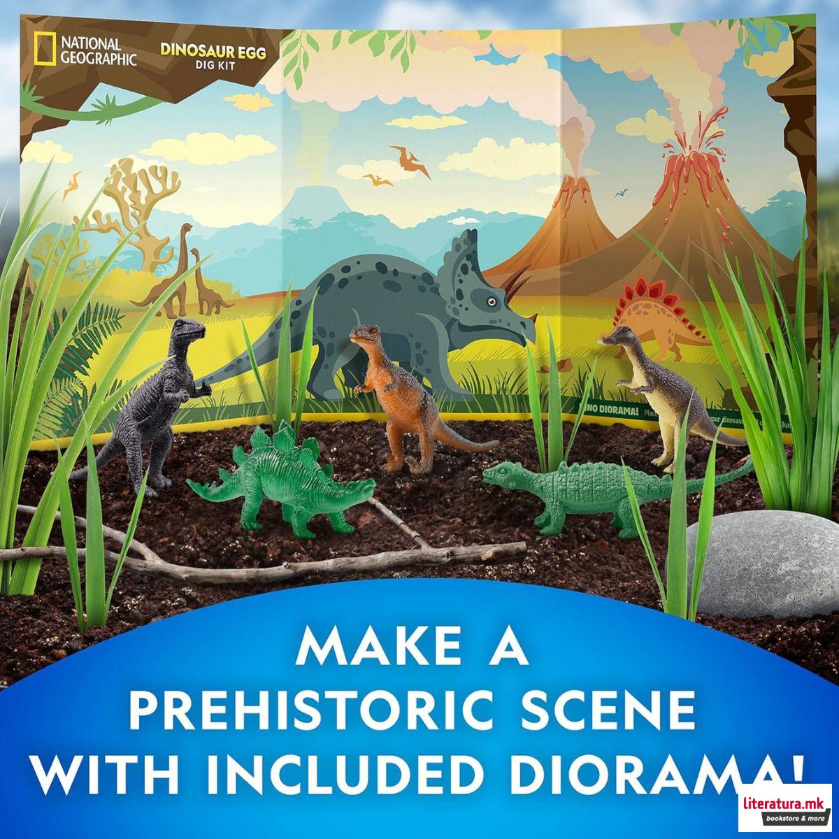 СТЕМ сет, National Geographic - Dino Egg Dig Kits 