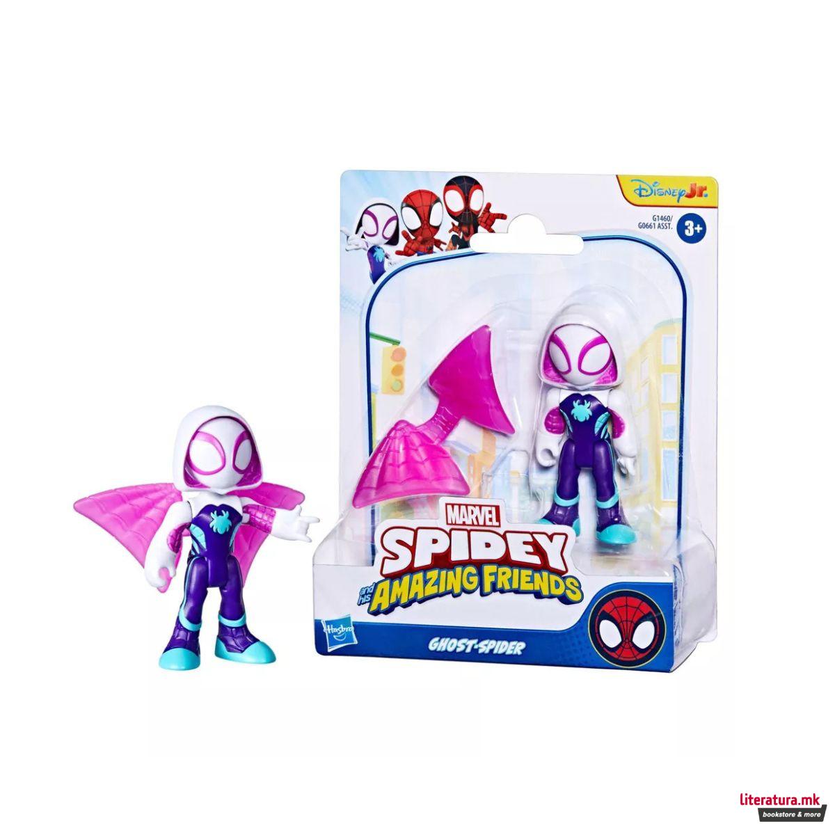 Фигура, Marvel: Spidey and his Amazing Friends - Ghost-Spider, 7cm 