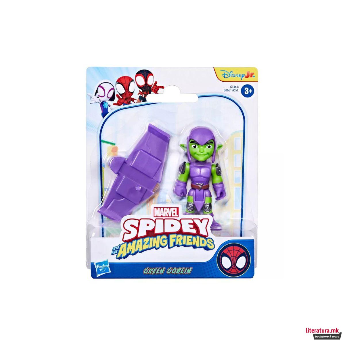 Фигура, Marvel: Spidey and his Amazing Friends - Green Goblin, 7cm 