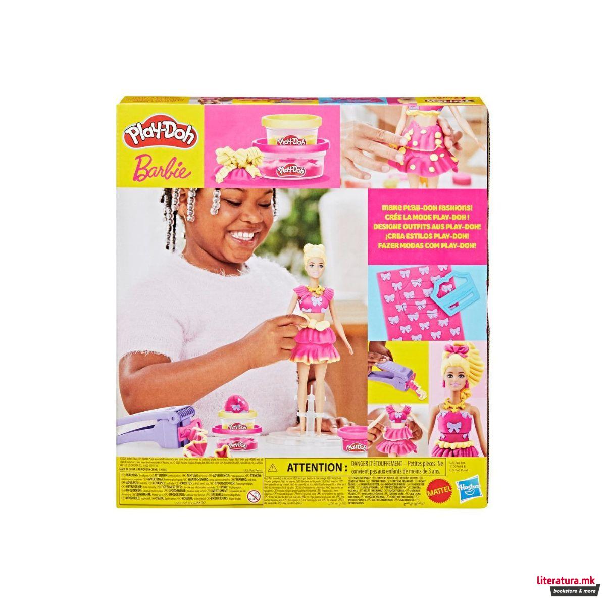 Сет за игра, Play-Doh: Barbie Designer - Ruffles & Bows 