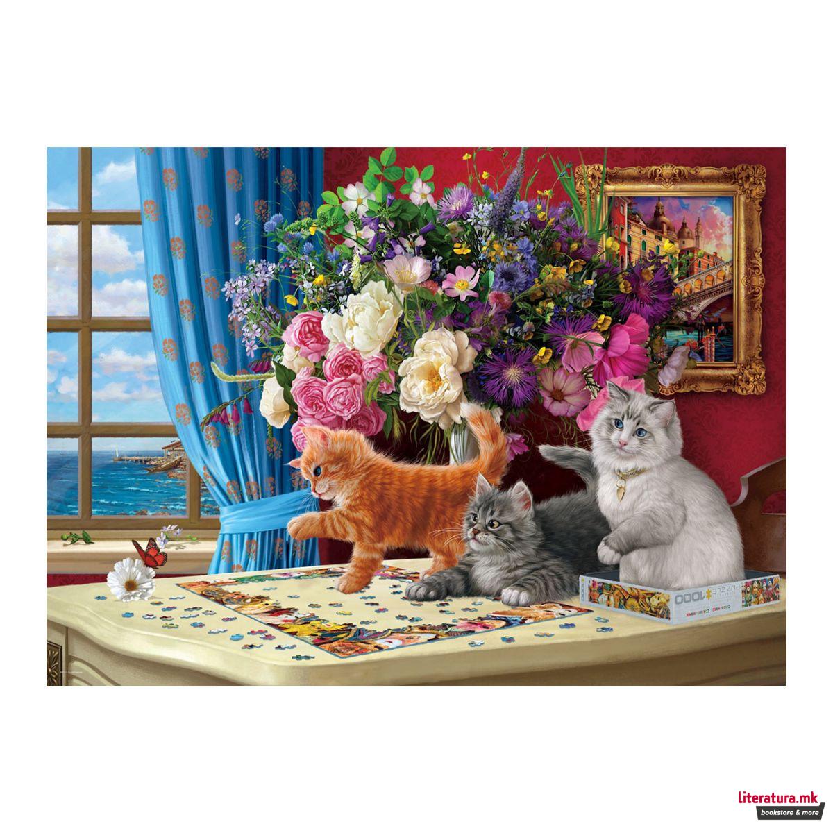 Сложувалка, Puzzling Cats, 1000 парчиња (Smart Cut) 