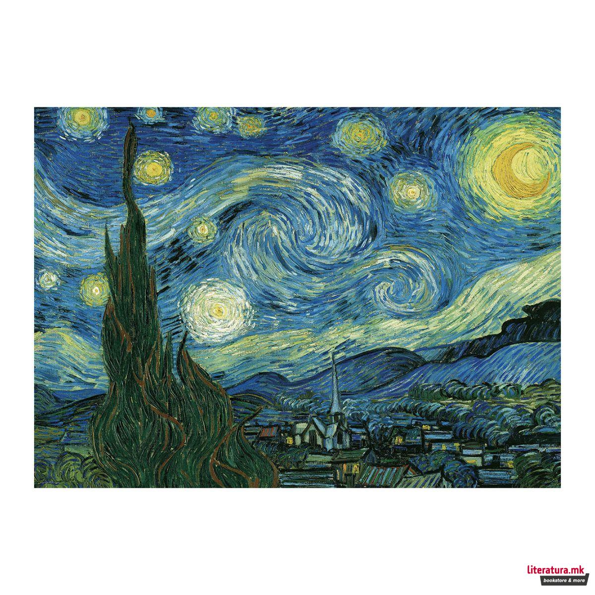 Сложувалка во торбичка за ужинка, Starry Night, 100 парчиња 