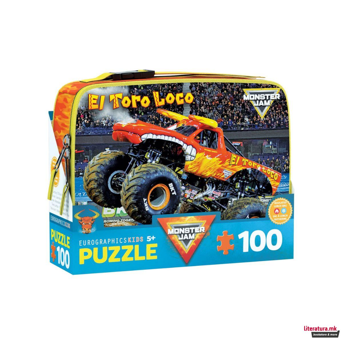 Сложувалка во торбичка за ужинка, Monster Jam: El Toro Loco, 100 парчиња 