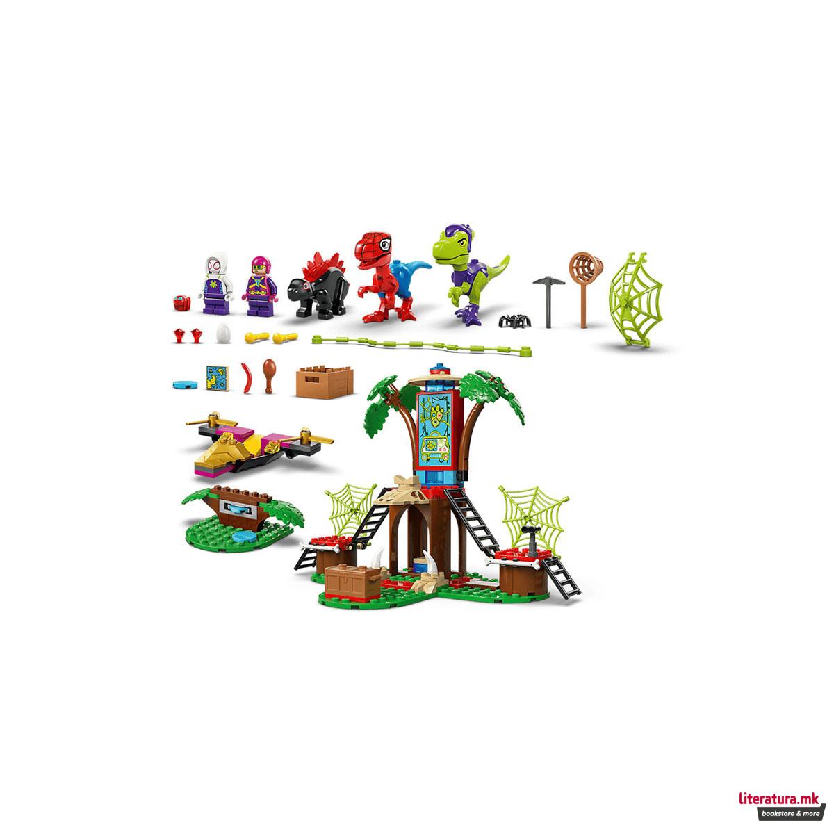 LEGO коцки, Marvel, Spidey and Gobby's Raptor Battle at Tree House HQ 