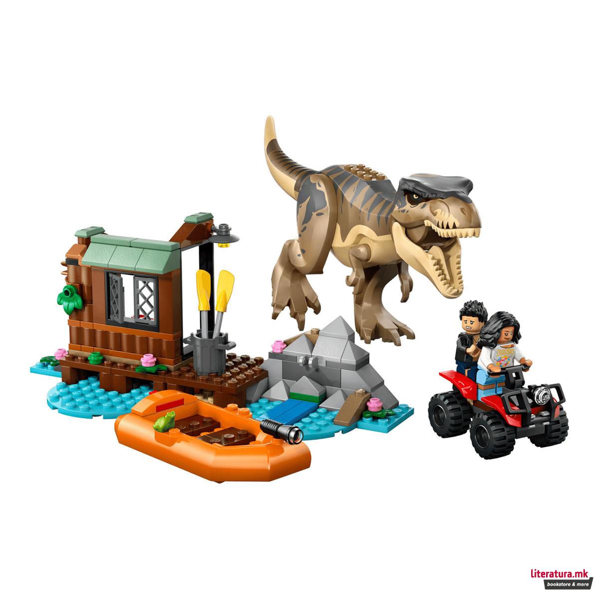 LEGO коцки, Jurassic World, T. rex River Escape 