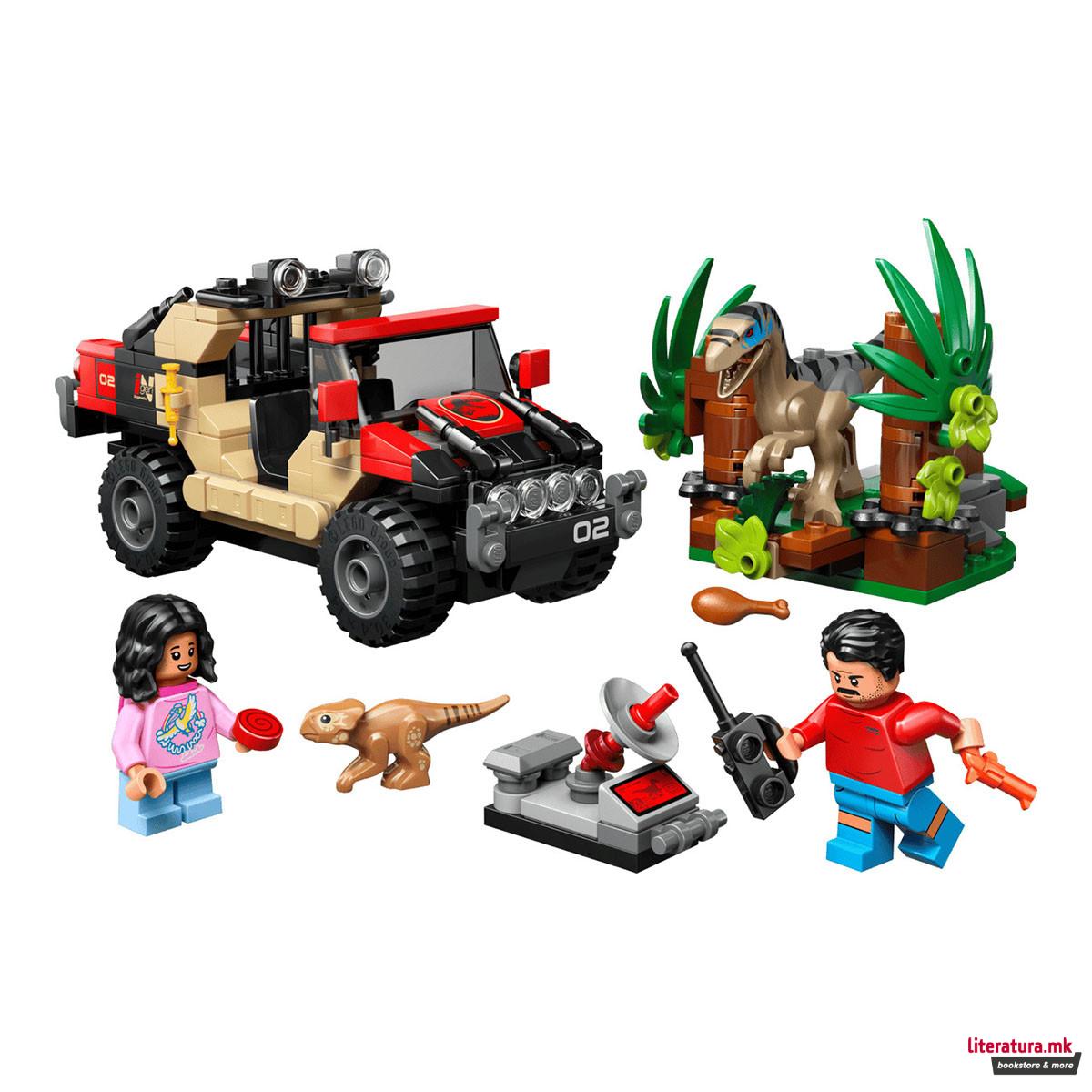 LEGO коцки, Jurassic World, Raptor Off-Road Escape 