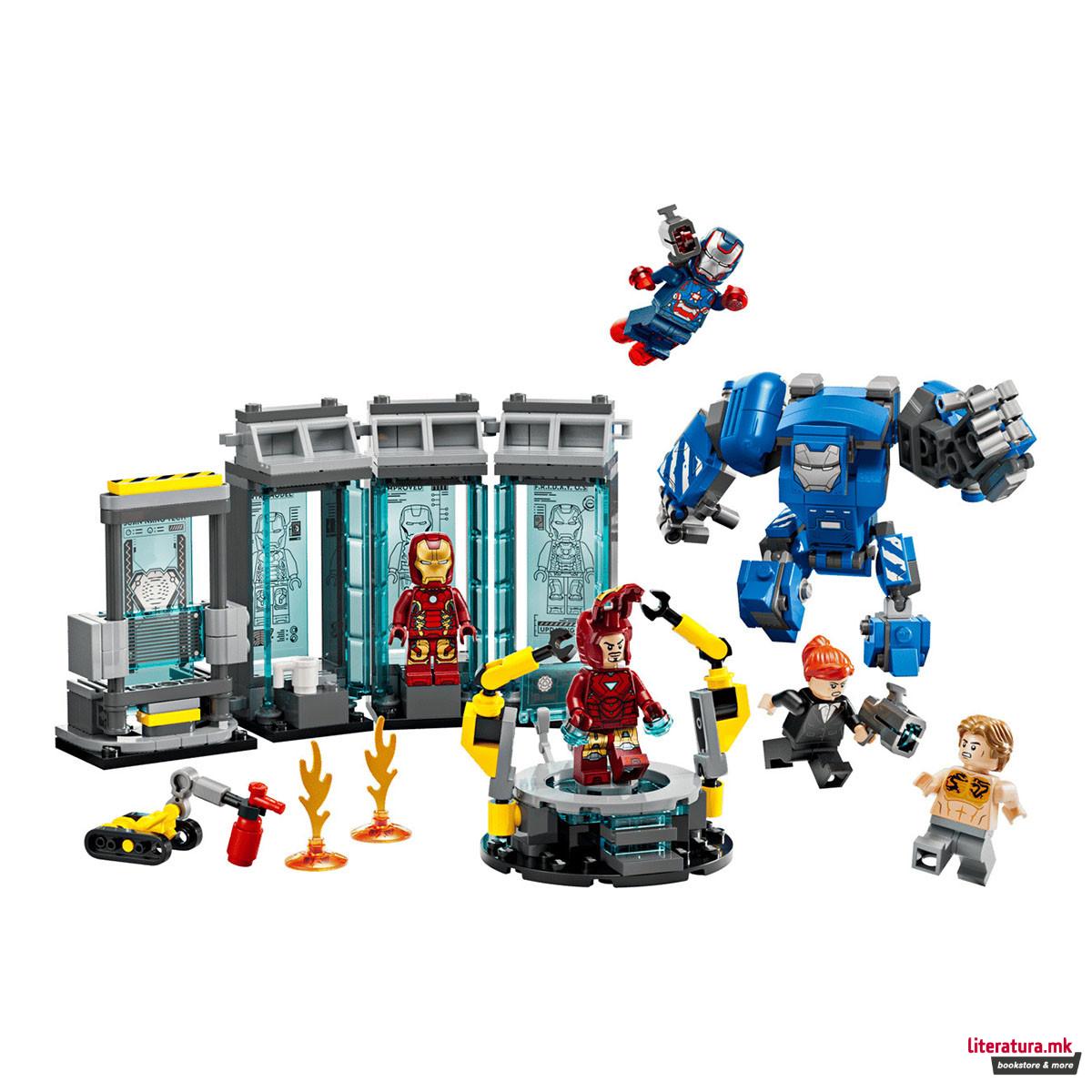 LEGO коцки, Marvel, Iron Man's Laboratory: Hall of Armor 