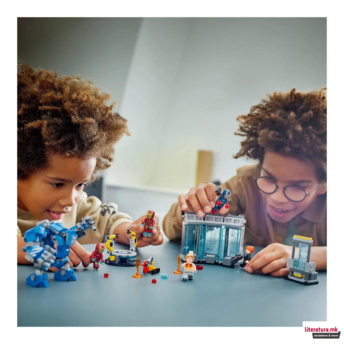 LEGO коцки, Marvel, Iron Man's Laboratory: Hall of Armor 