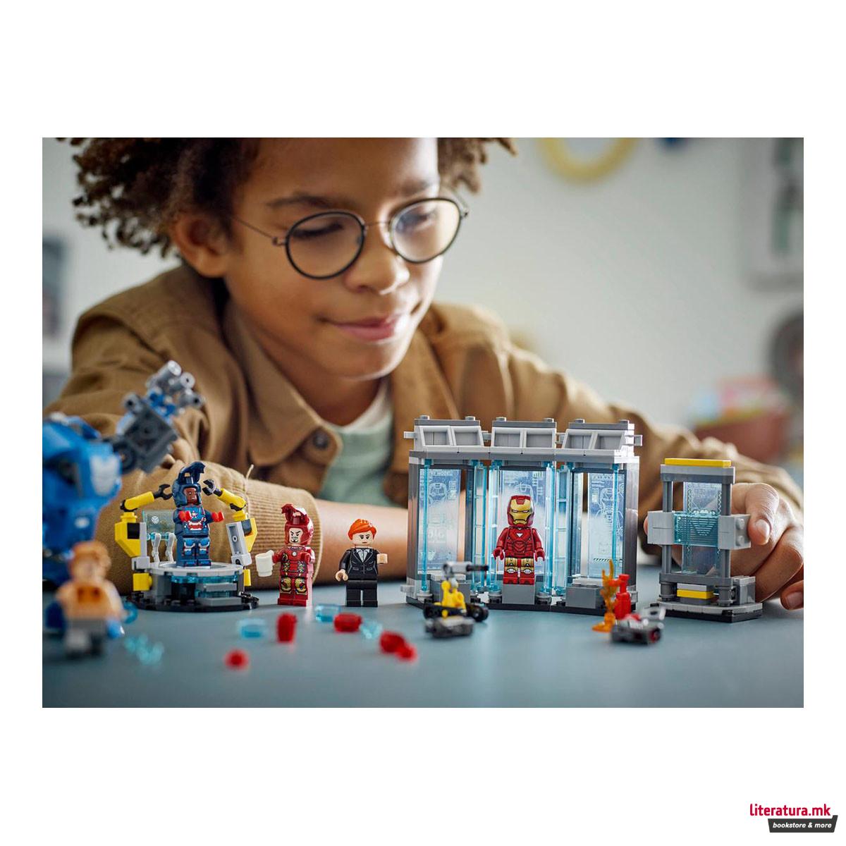 LEGO коцки, Marvel, Iron Man's Laboratory: Hall of Armor 