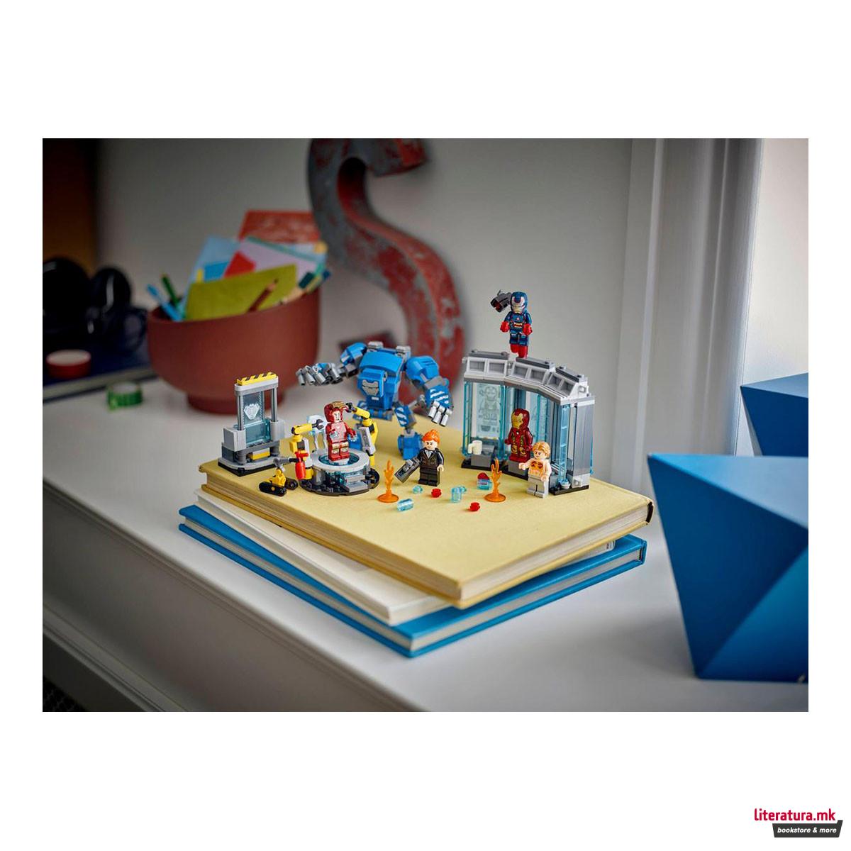 LEGO коцки, Marvel, Iron Man's Laboratory: Hall of Armor 