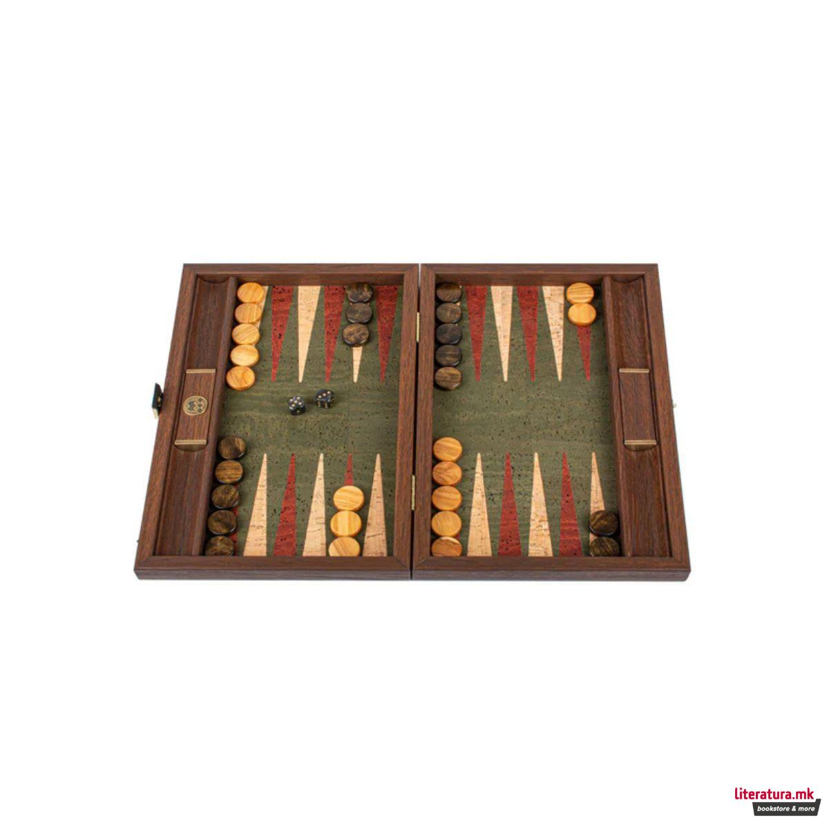 Сет за табла, Premium Handcrafted Green Natural Cork 