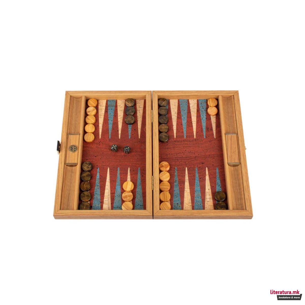 Сет за табла, Premium Handcrafted Red Natural Cork 