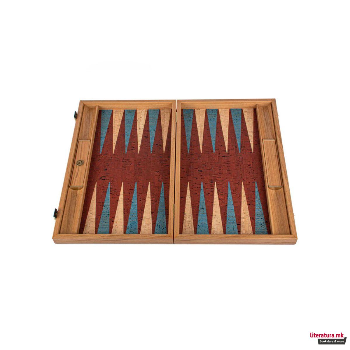 Сет за табла, Premium Handcrafted Red Natural Cork 