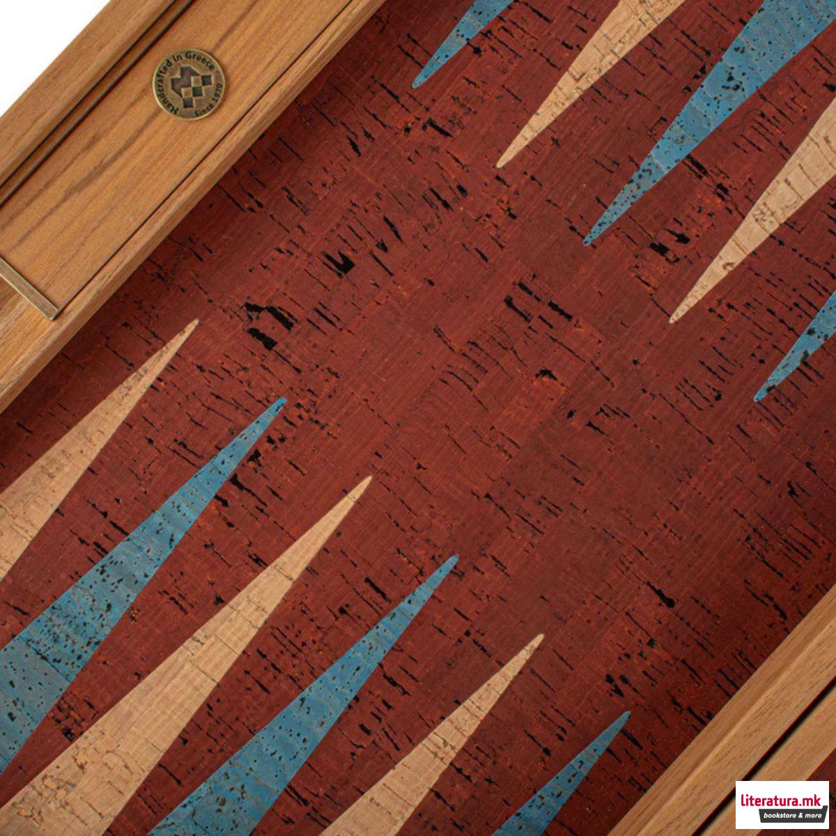 Сет за табла, Premium Handcrafted Red Natural Cork 