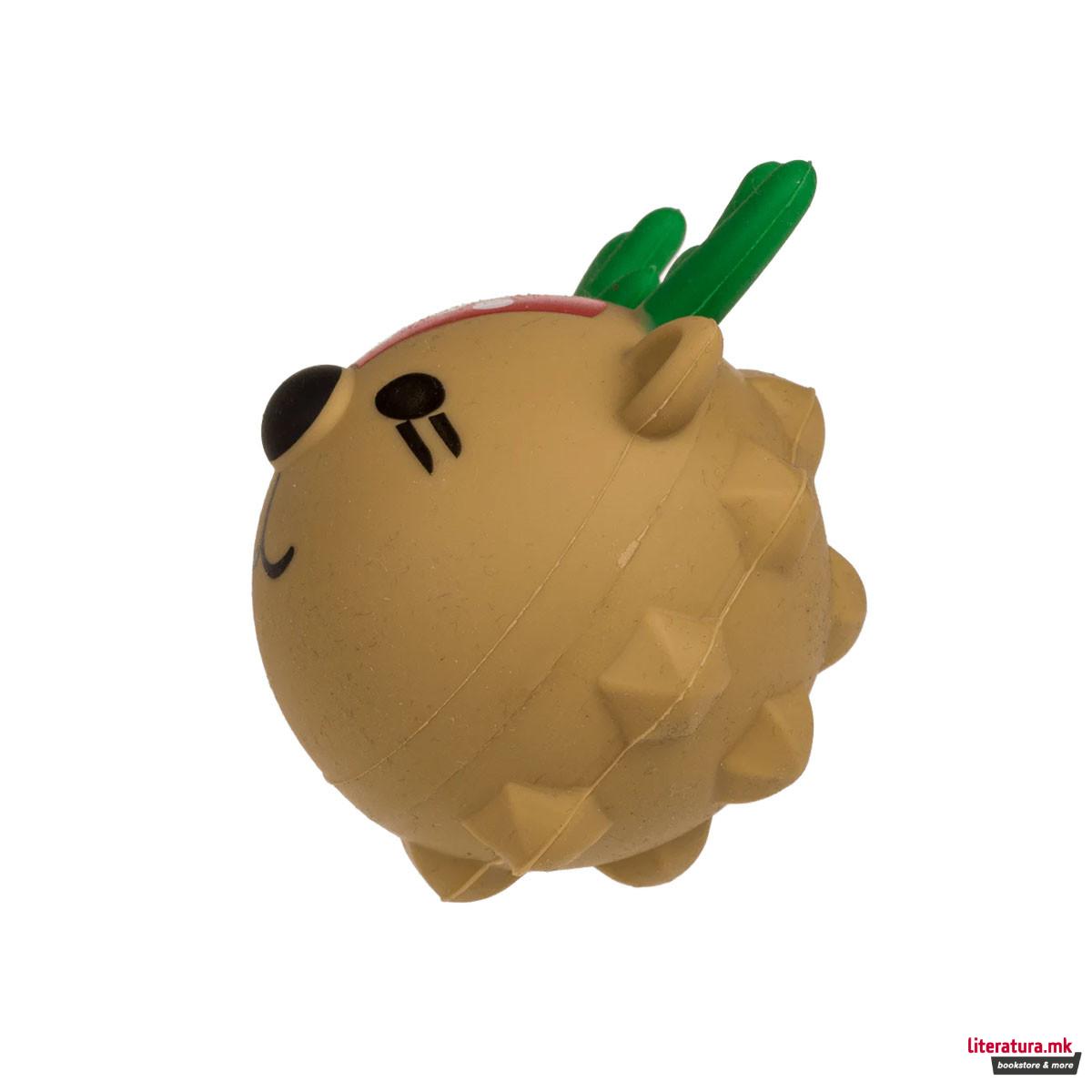 Анти-стрес топче со LED, Xmas Squeeze Pops, 3 дизајни 