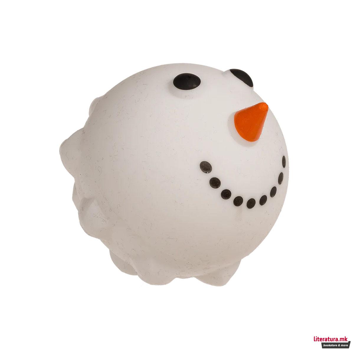 Анти-стрес топче со LED, Xmas Squeeze Pops, 3 дизајни 