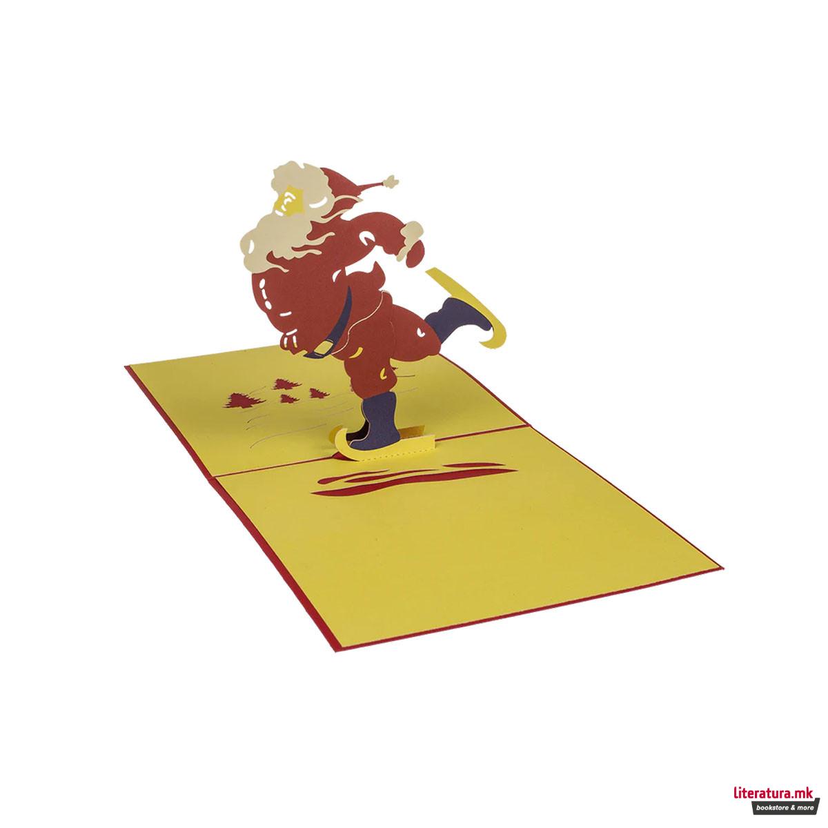 Новогодишна честитка 3D, 3 дизајни 