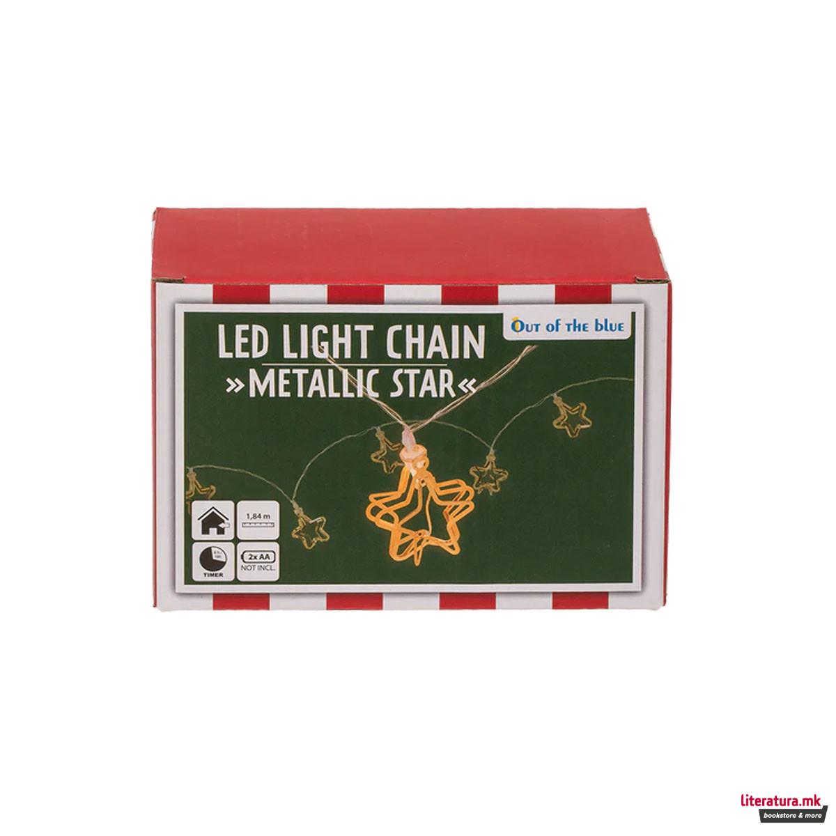 10 LED ламбички - 3D Ѕвезди 