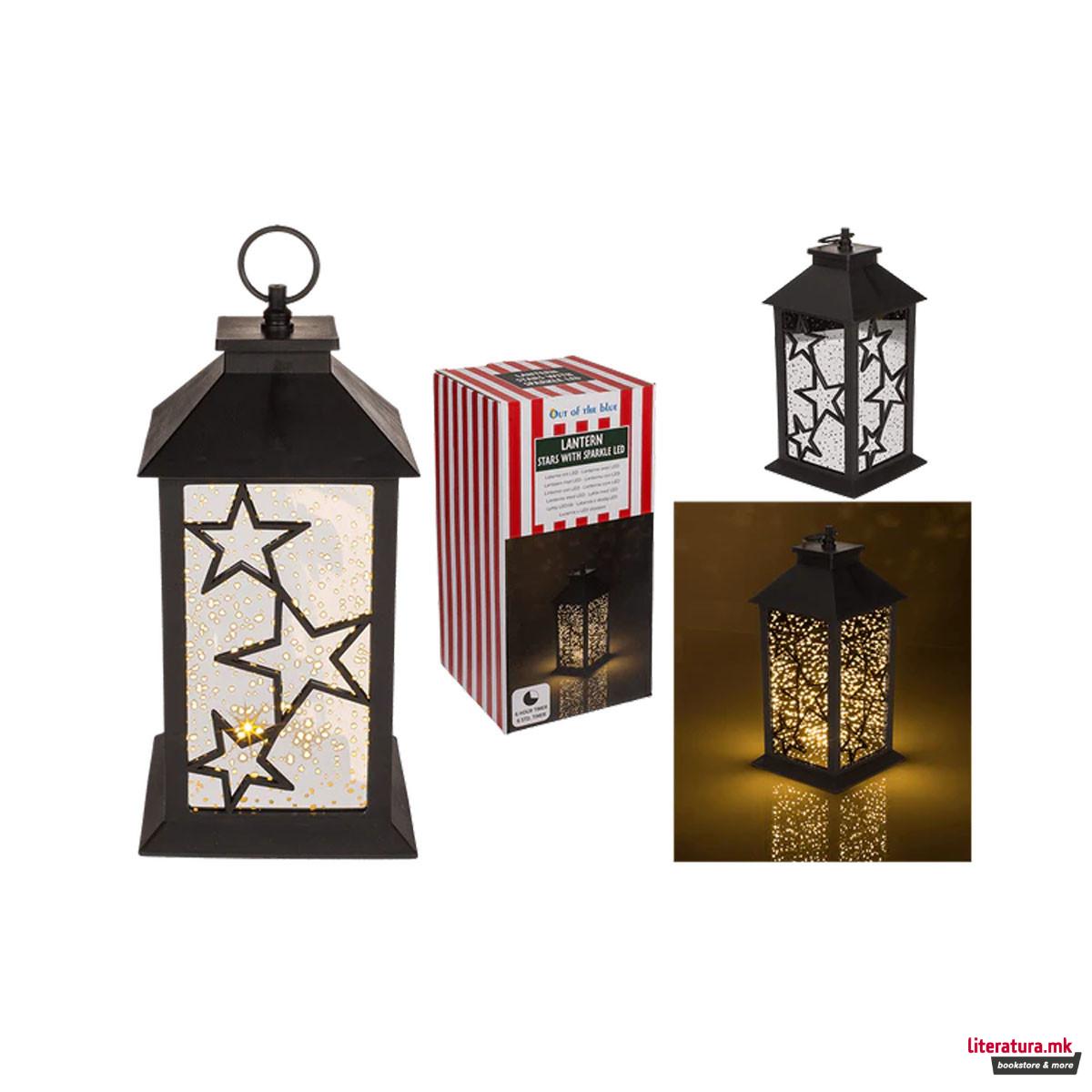 Пластичен фенер со LED Stars 