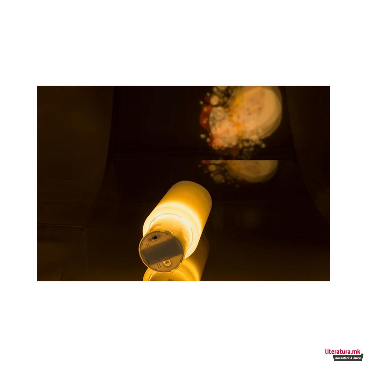 LED свеќа - проектор Christmas 